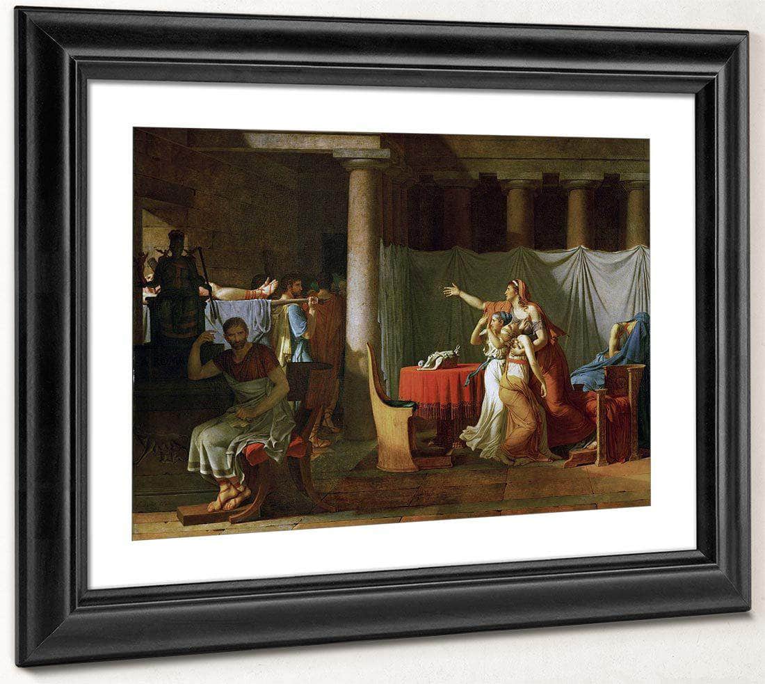 The Lictors Bring To Brutus The Bodies Of His Sons By Jacques Louis David Fine Art Print