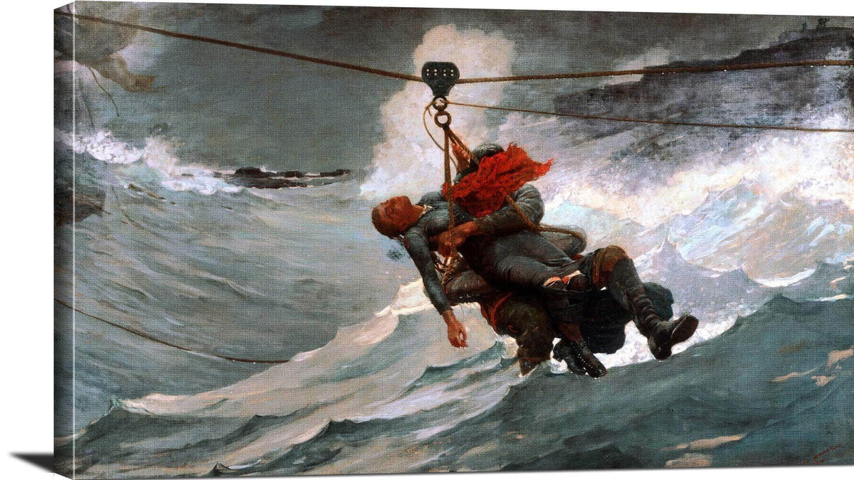 The Life Line Painting Winslow Homer Canvas Art Fine Art Print