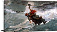 The Life Line Painting Winslow Homer Canvas Art Fine Art Print