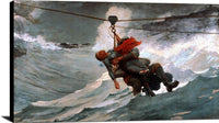 The Life Line Painting Winslow Homer Canvas Art Fine Art Print