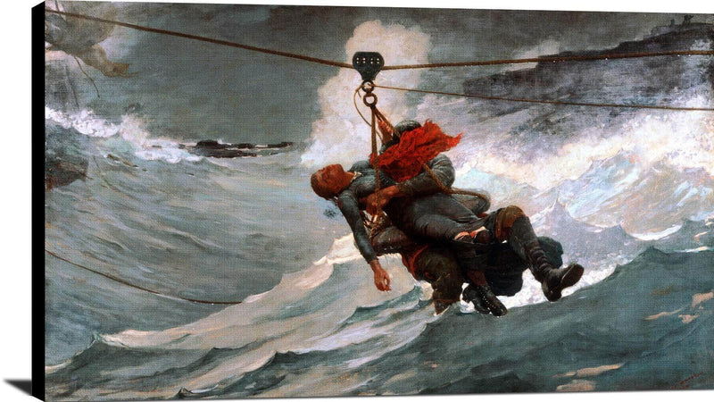The Life Line Painting Winslow Homer Canvas Art Fine Art Print