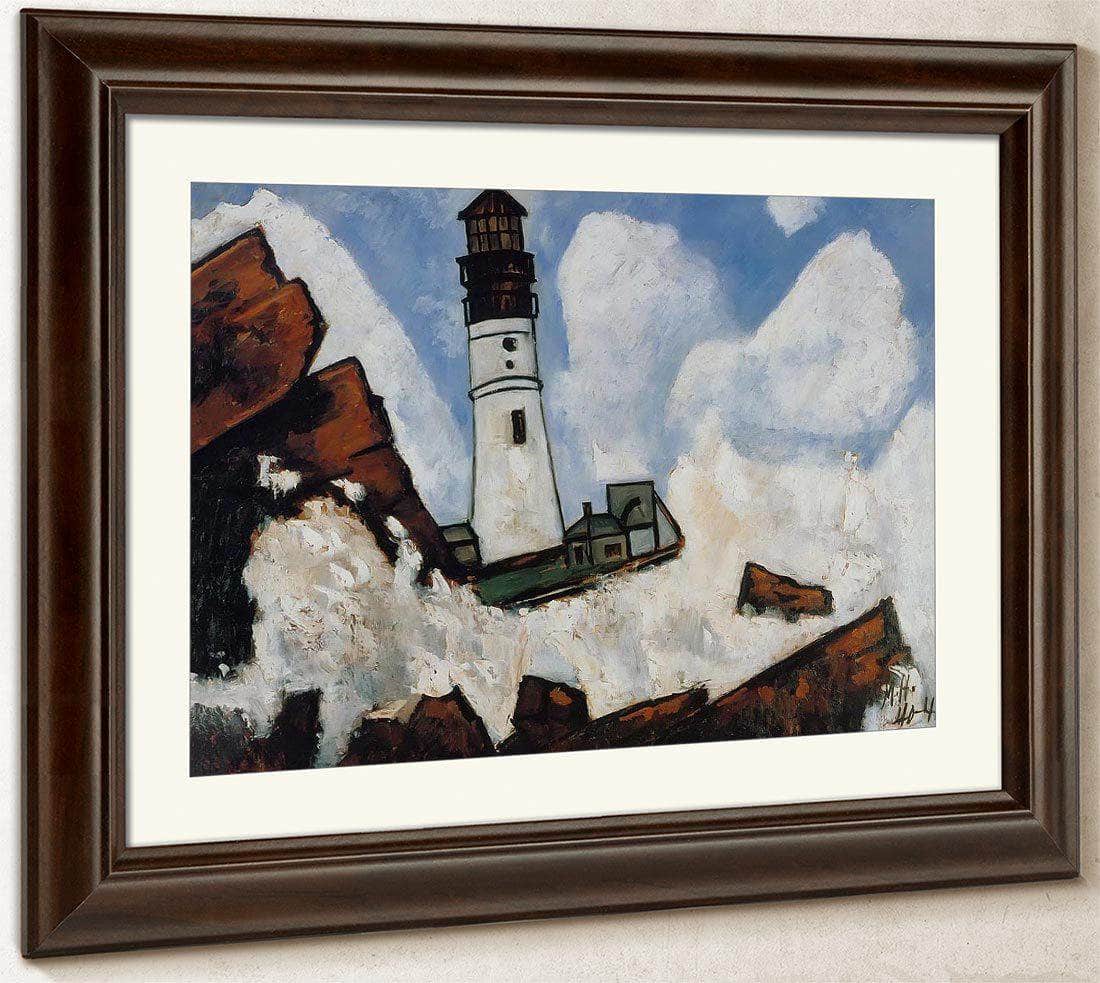 The Lighthouse By Marsden Hartley Fine Art Print