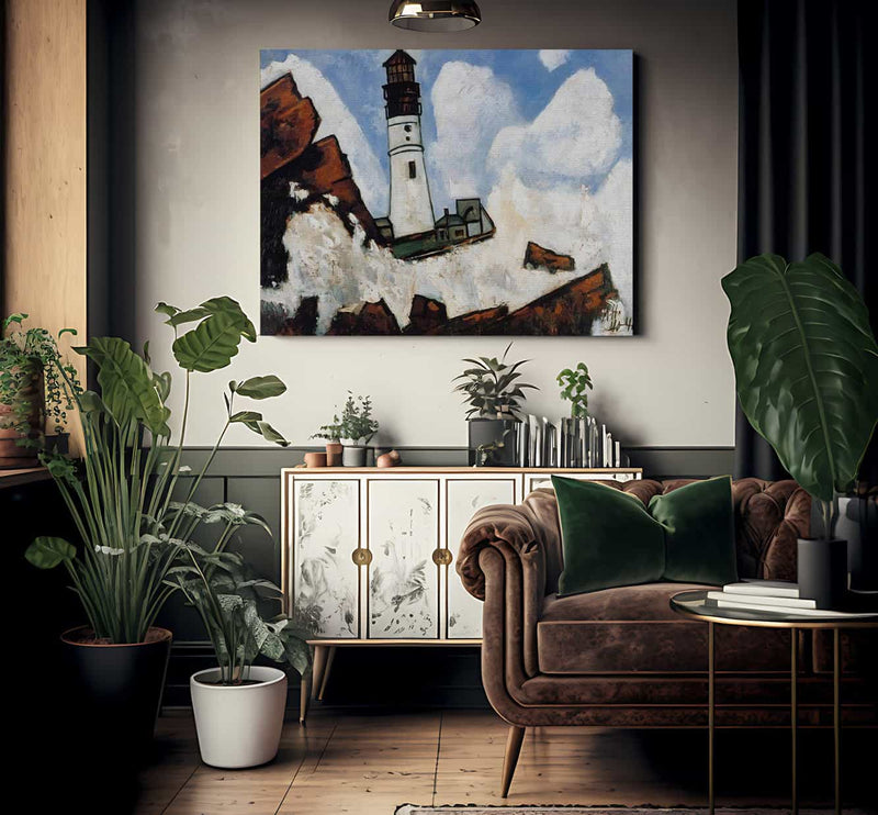 The Lighthouse By Marsden Hartley Fine Art Print