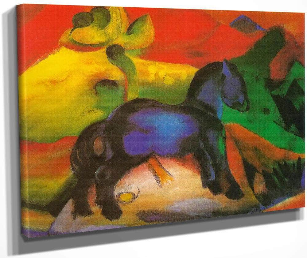 The Little Blue Horse By Franz Marc Fine Art Print