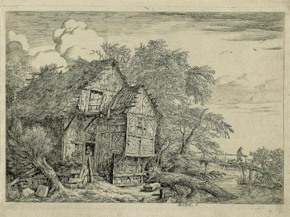 The Little Bridge By Jacob Van Ruisdael Fine Art Print