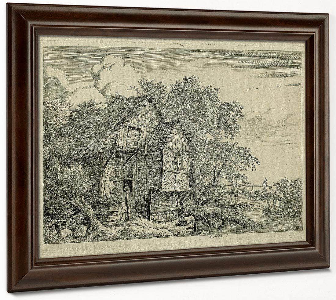 The Little Bridge By Jacob Van Ruisdael Fine Art Print