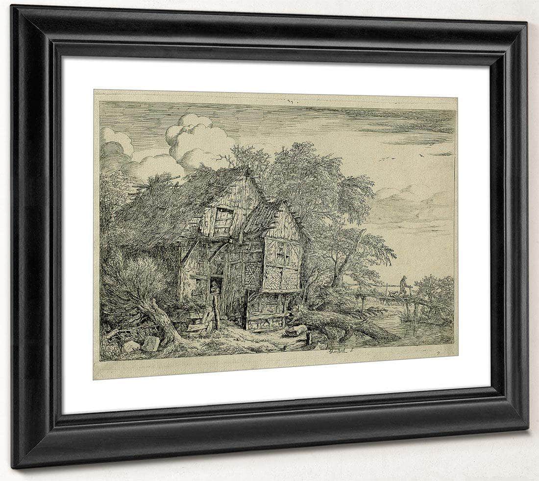 The Little Bridge By Jacob Van Ruisdael Fine Art Print