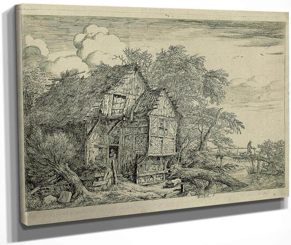 The Little Bridge By Jacob Van Ruisdael Fine Art Print