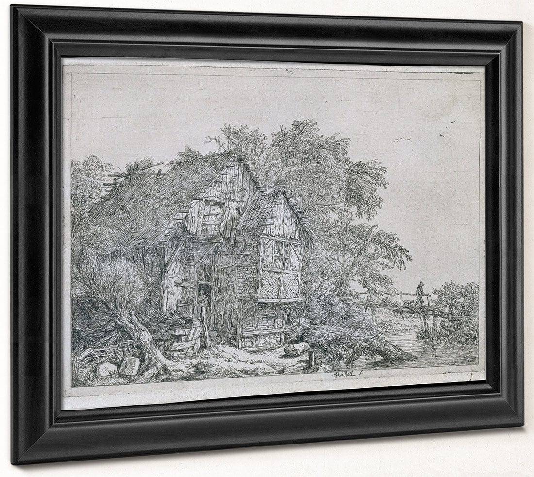 The Little Bridge (Le Petit Pont) By Jacob Van Rusdael Fine Art Print