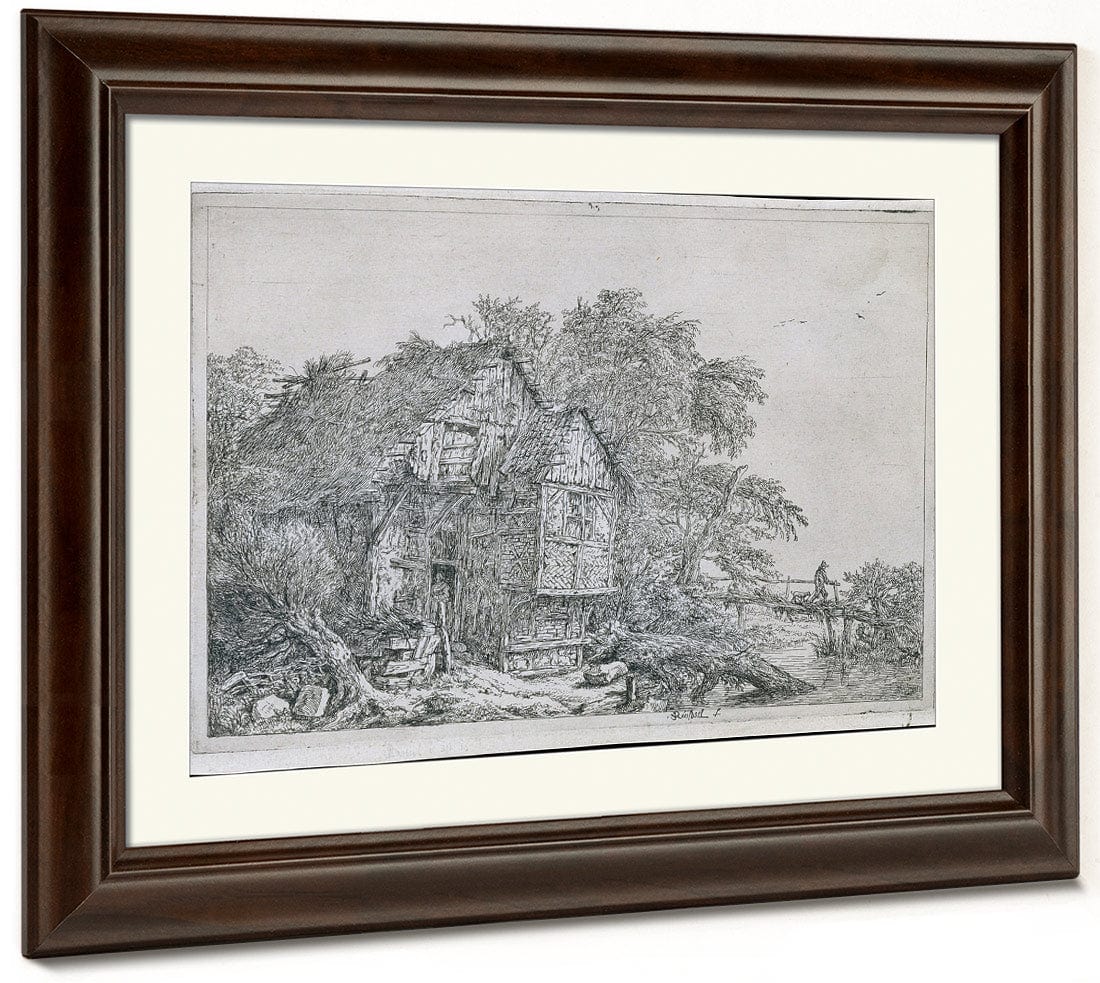The Little Bridge (Le Petit Pont) By Jacob Van Rusdael Fine Art Print