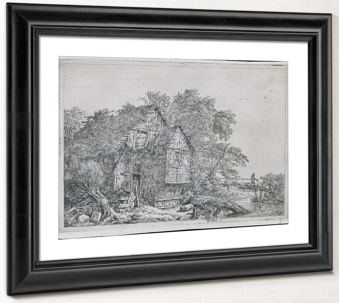 The Little Bridge (Le Petit Pont) By Jacob Van Rusdael Fine Art Print
