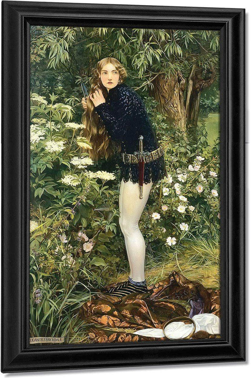 The Little Foot Page By Eleanor Fortescue Brickdale Fine Art Print