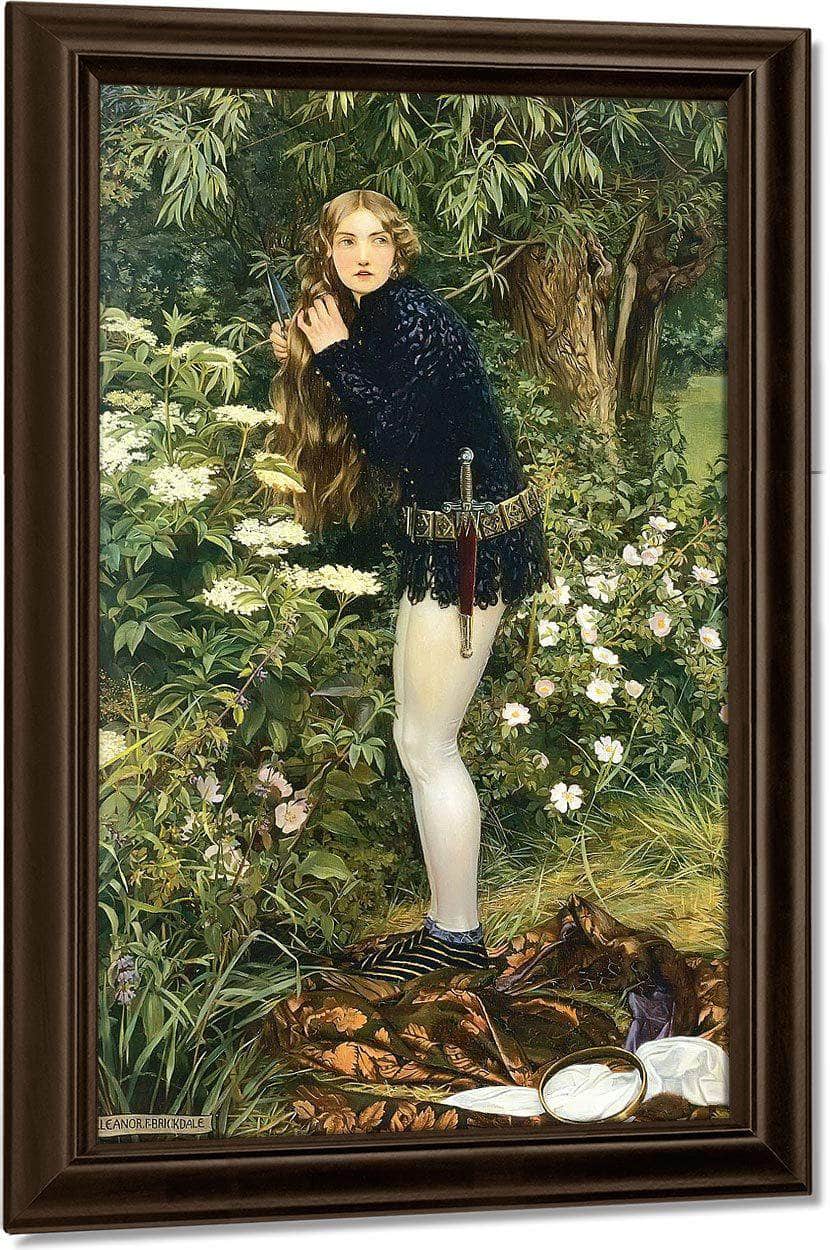 The Little Foot Page By Eleanor Fortescue Brickdale Fine Art Print