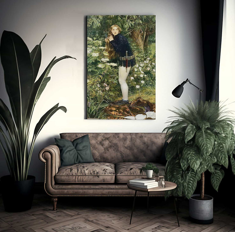 The Little Foot Page By Eleanor Fortescue Brickdale Fine Art Print