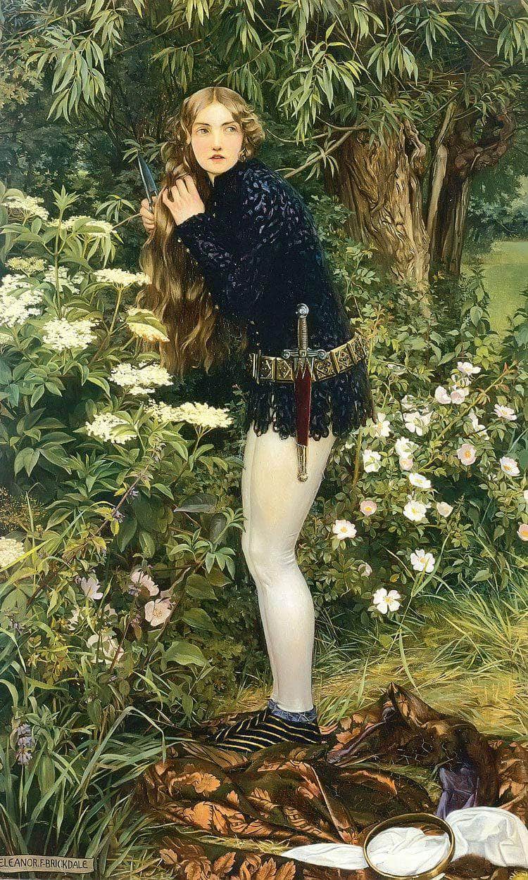 The Little Foot Page By Eleanor Fortescue Brickdale Fine Art Print