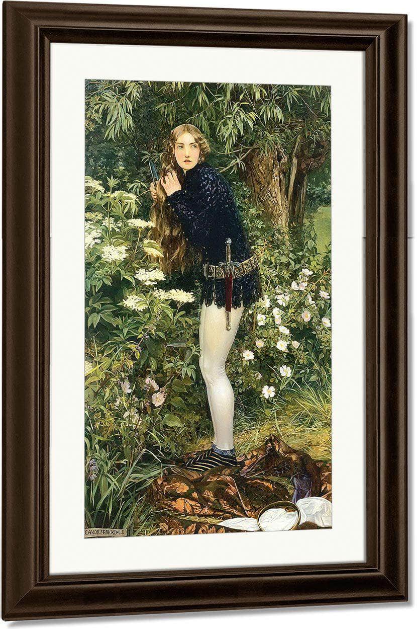 The Little Foot Page By Eleanor Fortescue Brickdale Fine Art Print