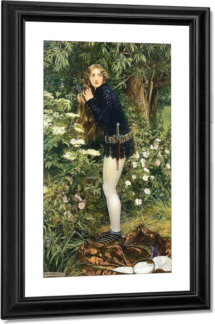 The Little Foot Page By Eleanor Fortescue Brickdale Fine Art Print