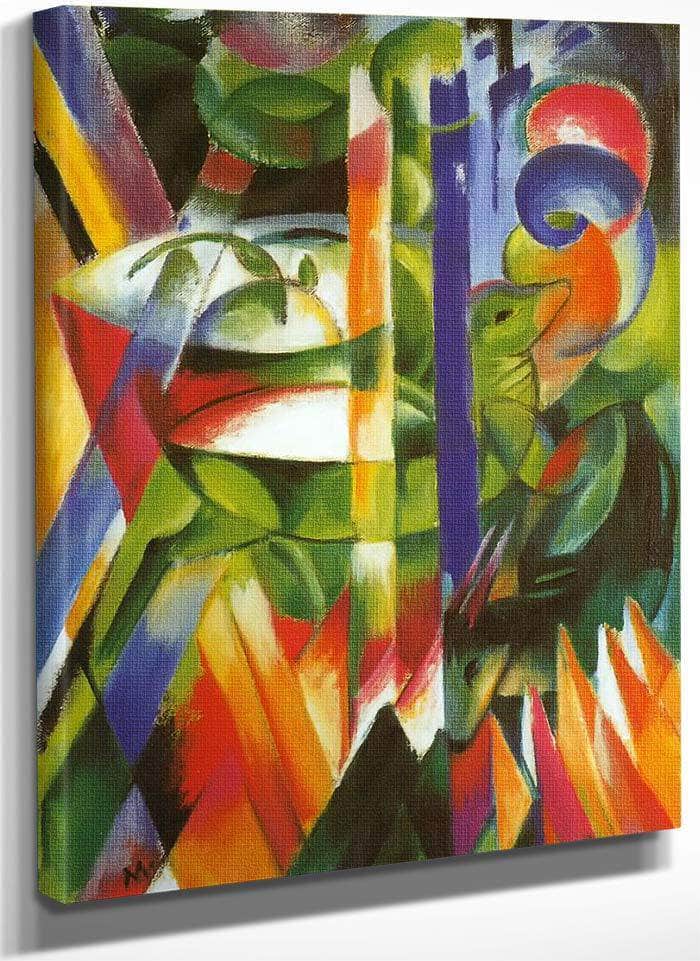 The Little Mountain Goats By Franz Marc Fine Art Print