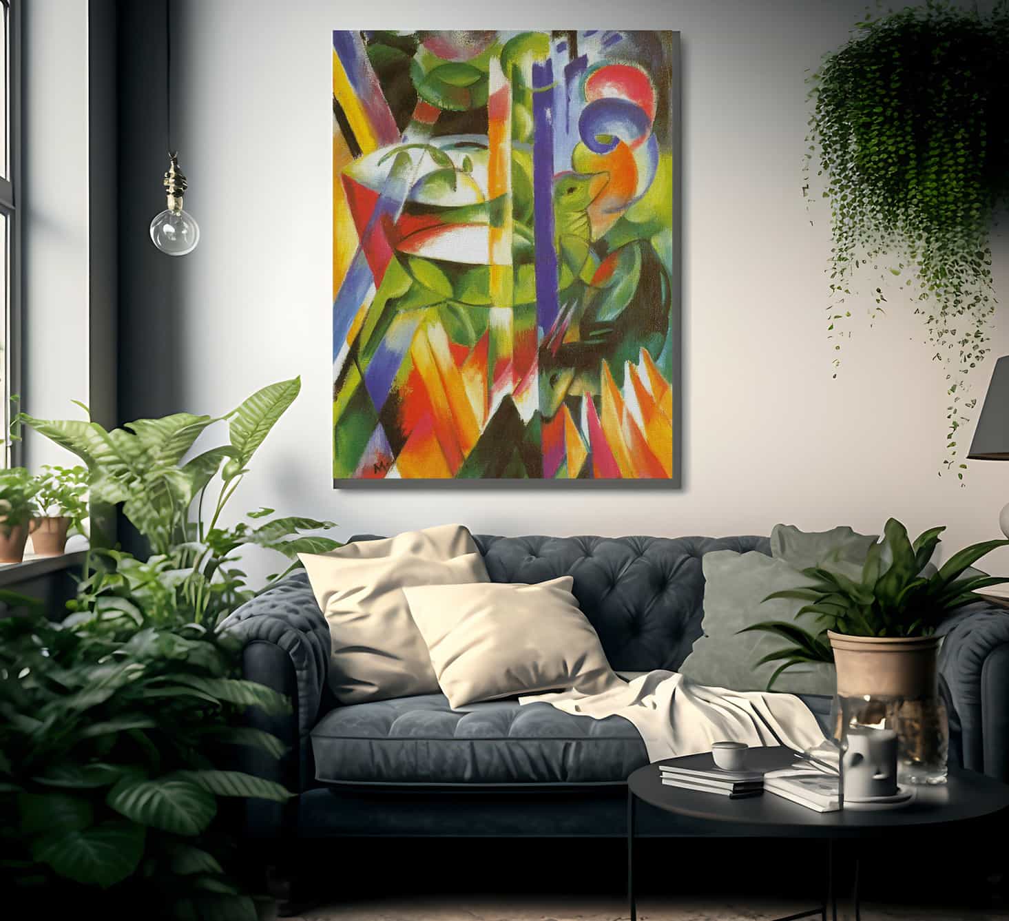 The Little Mountain Goats By Franz Marc Fine Art Print