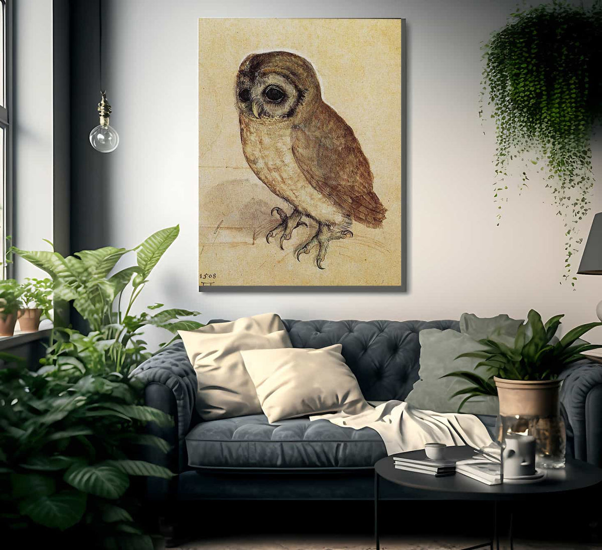 The Little Owl 1506 By Albrecht Durer Fine Art Print