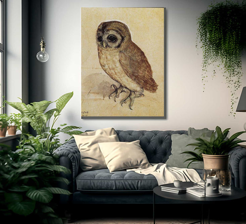 The Little Owl 1506 By Albrecht Durer Fine Art Print