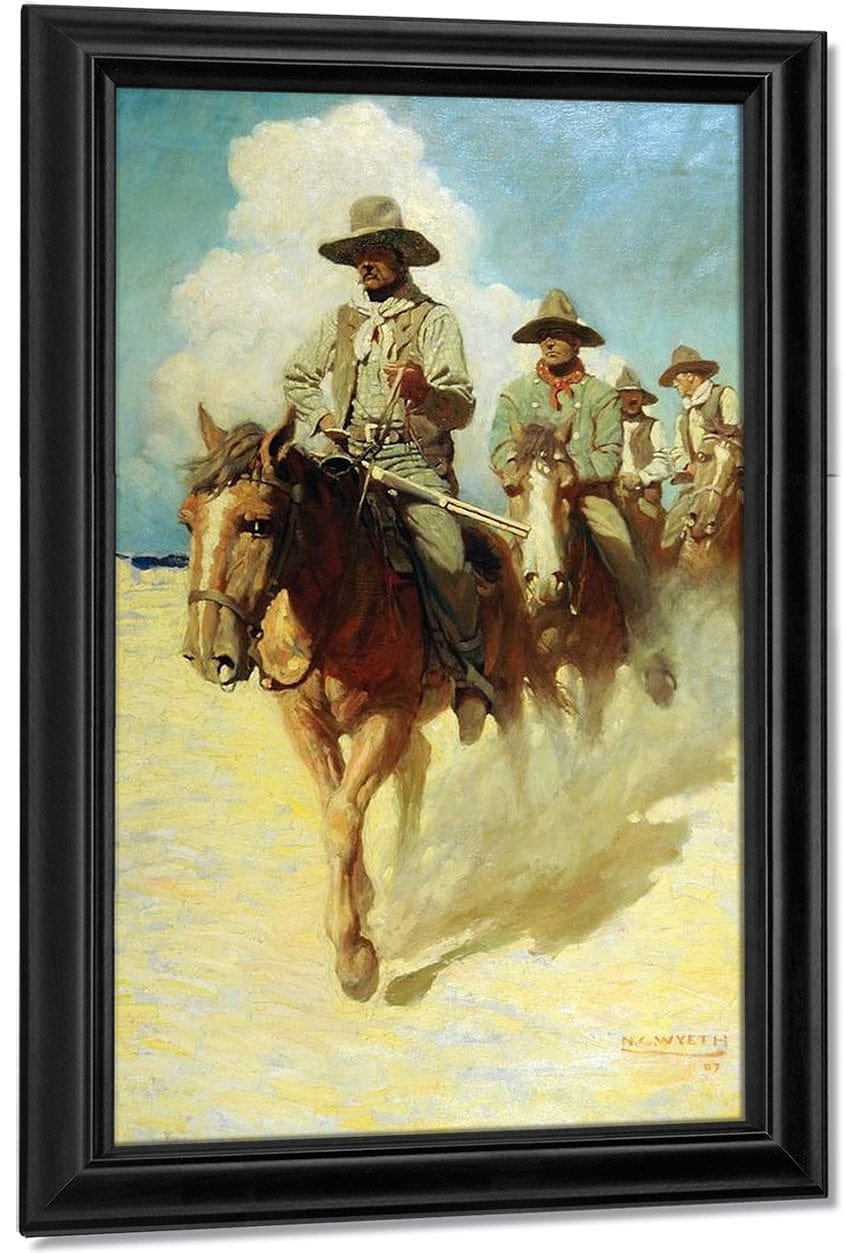 The Little Posse By Nc Wyeth Fine Art Print