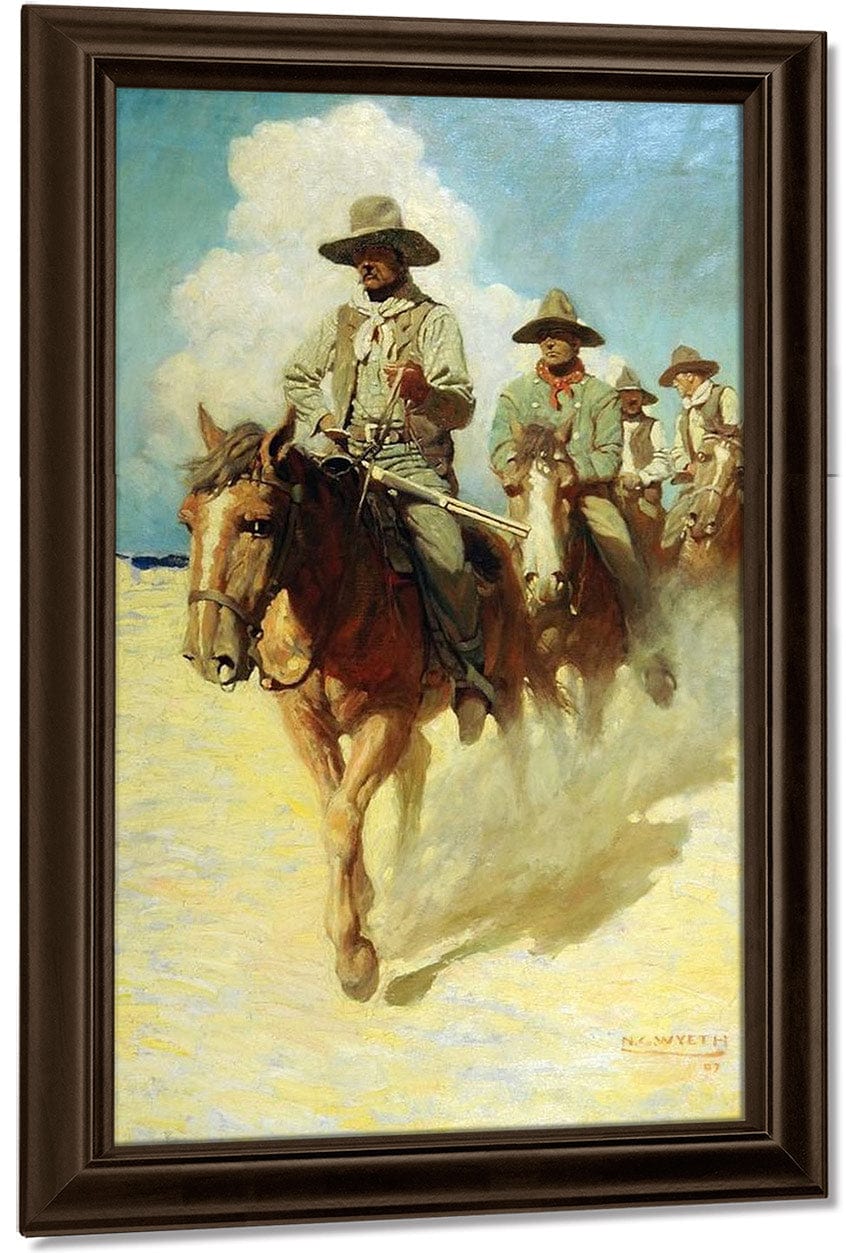 The Little Posse By Nc Wyeth Fine Art Print