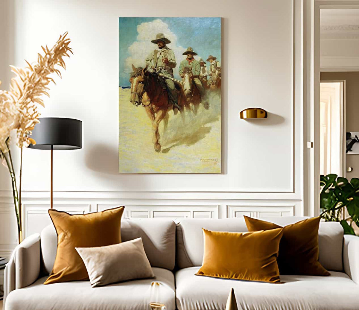 The Little Posse By Nc Wyeth Fine Art Print