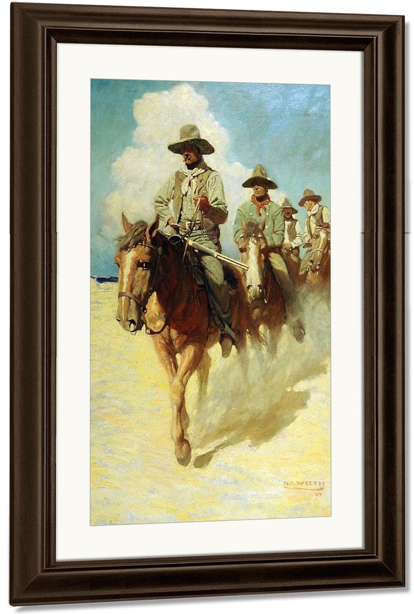 The Little Posse By Nc Wyeth Fine Art Print