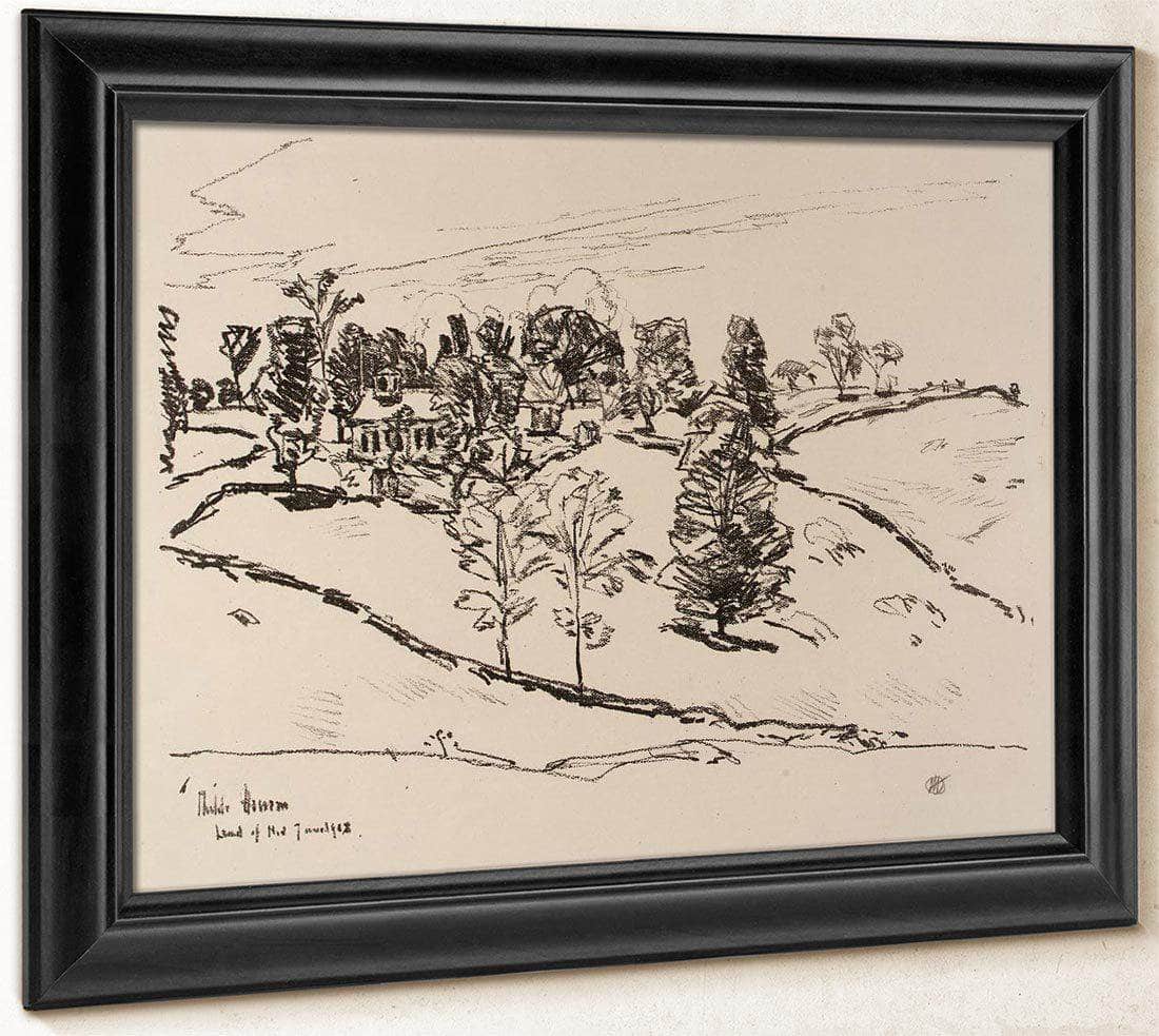 The Little School House, Land Of Nod By Childe Hassam Fine Art Print