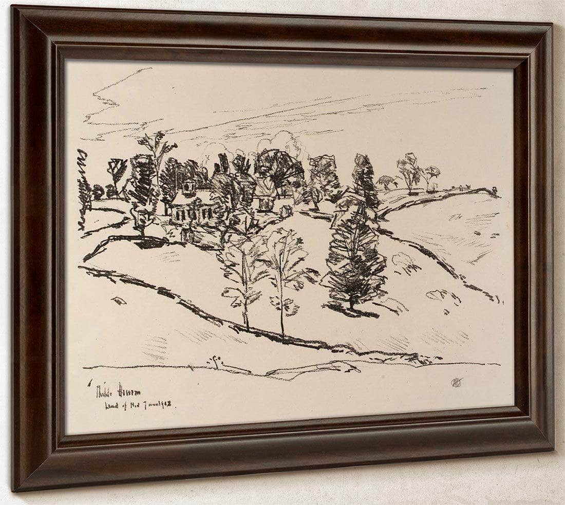 The Little School House, Land Of Nod By Childe Hassam Fine Art Print