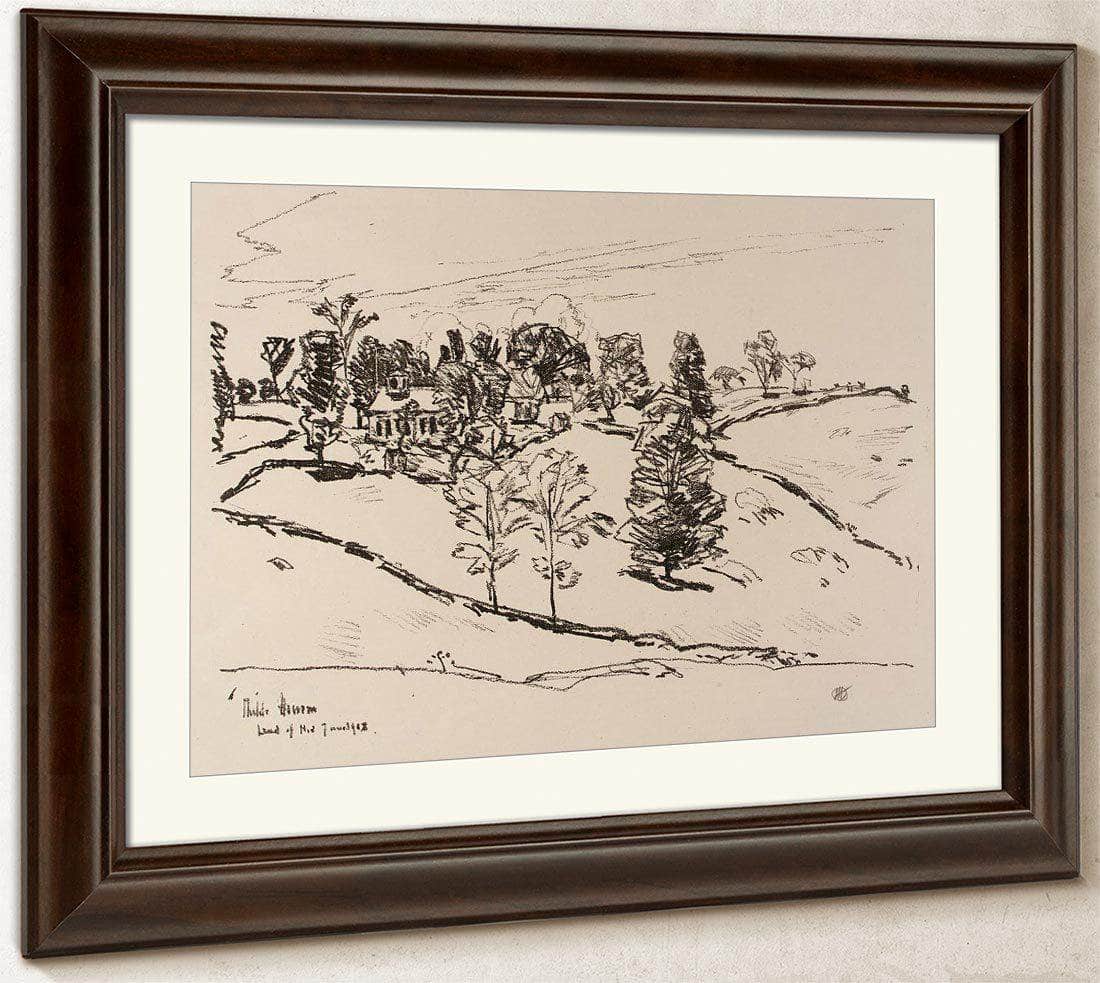 The Little School House, Land Of Nod By Childe Hassam Fine Art Print