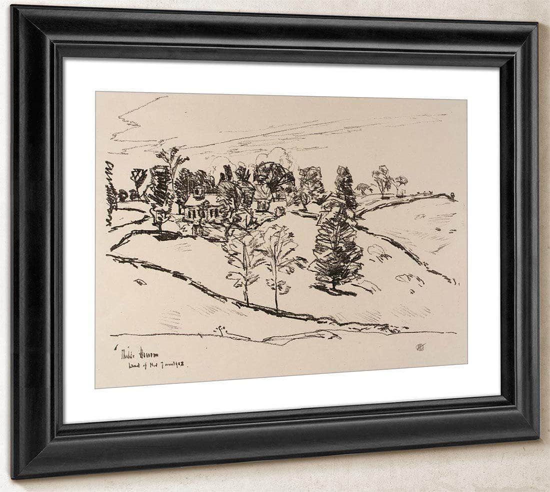 The Little School House, Land Of Nod By Childe Hassam Fine Art Print