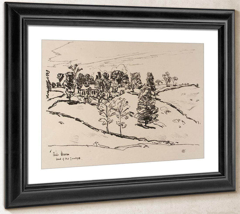 The Little School House, Land Of Nod By Childe Hassam Fine Art Print