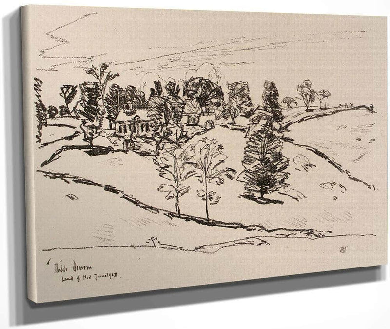 The Little School House, Land Of Nod By Childe Hassam Fine Art Print