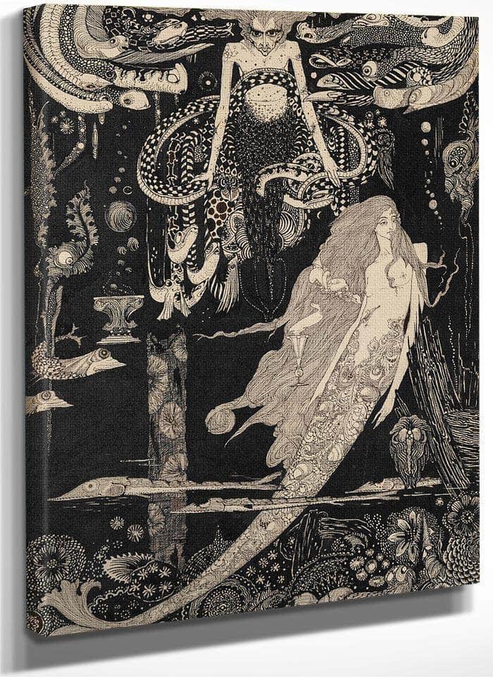 The Little Sea Maid Fairy Tales By Arthur Rackham Fine Art Print