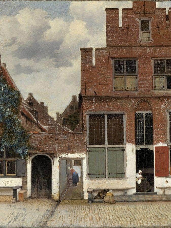The Little Street 1661 By Johannes Vermeer Fine Art Print