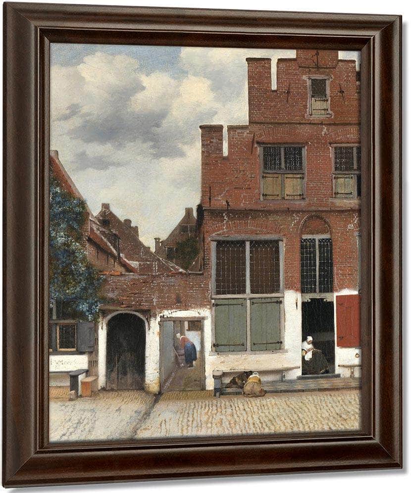 The Little Street By Johannes Vermeer Fine Art Print