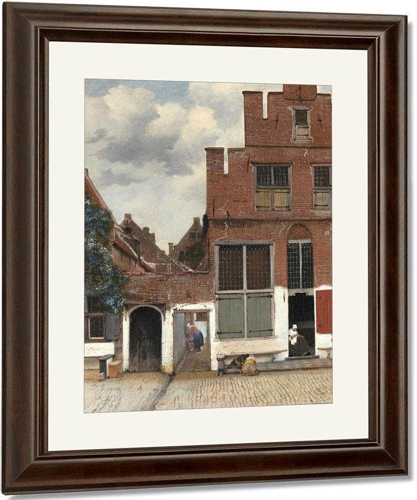 The Little Street By Johannes Vermeer Fine Art Print