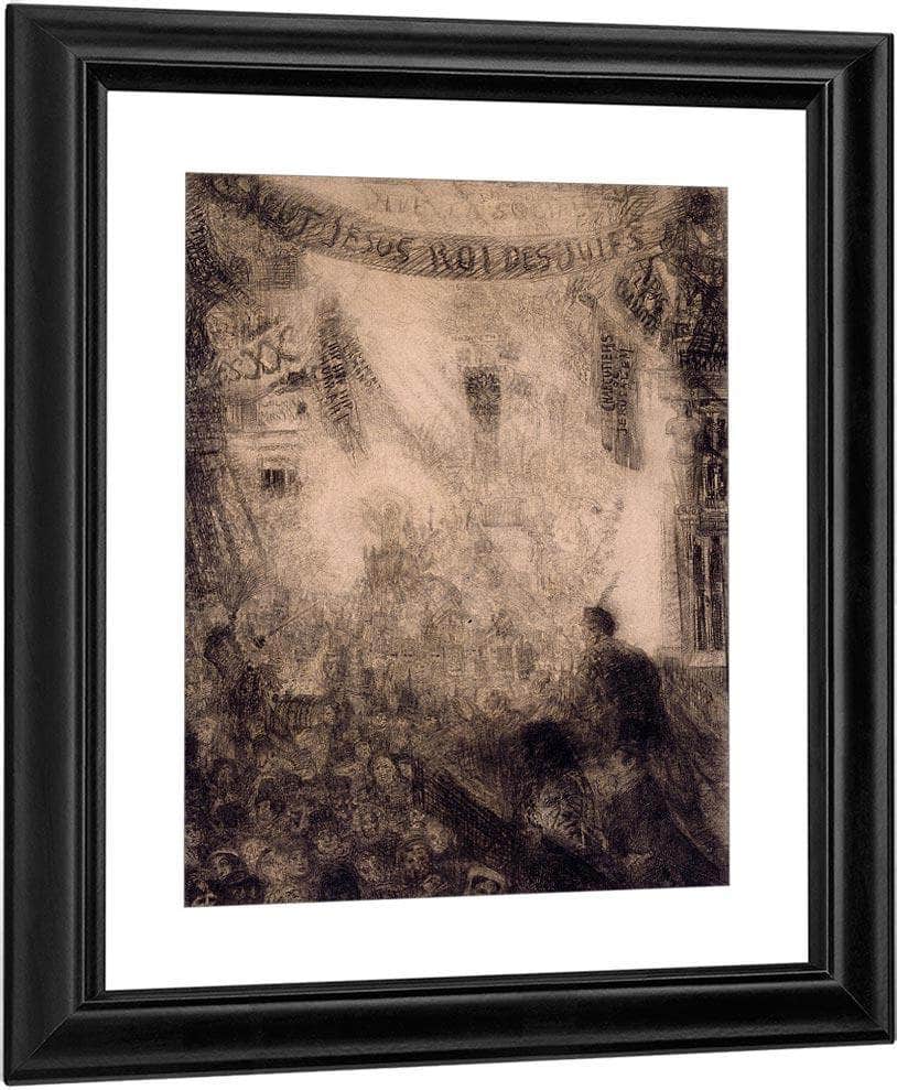 The Lively And Radiant The Entry Of Christ Into Jerusalem By James Ensor Fine Art Print