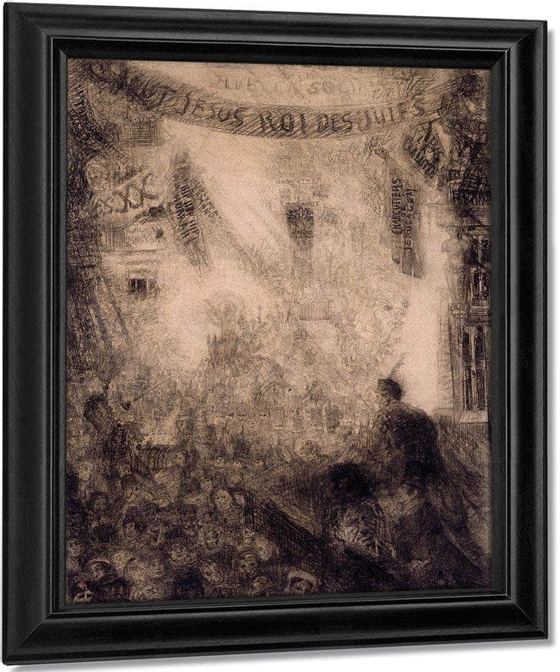 The Lively And Radiant The Entry Of Christ Into Jerusalem By James Ensor Fine Art Print