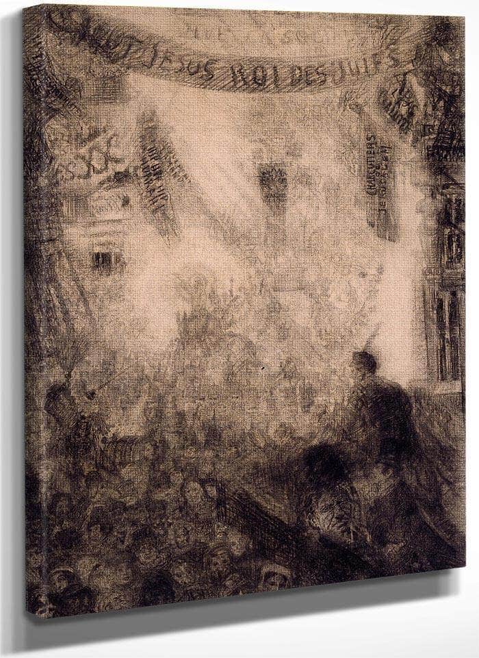 The Lively And Radiant The Entry Of Christ Into Jerusalem By James Ensor Fine Art Print