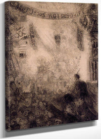 The Lively And Radiant The Entry Of Christ Into Jerusalem By James Ensor Fine Art Print