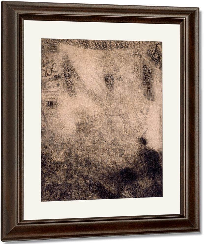 The Lively And Radiant The Entry Of Christ Into Jerusalem By James Ensor Fine Art Print