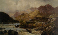The Llugwy From Ponty Cyfyng Capel Curig By Alfred De Breanski Fine Art Print