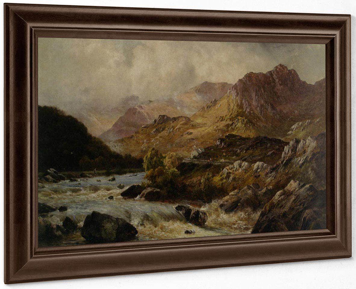 The Llugwy From Ponty Cyfyng Capel Curig By Alfred De Breanski Fine Art Print