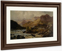 The Llugwy From Ponty Cyfyng Capel Curig By Alfred De Breanski Fine Art Print