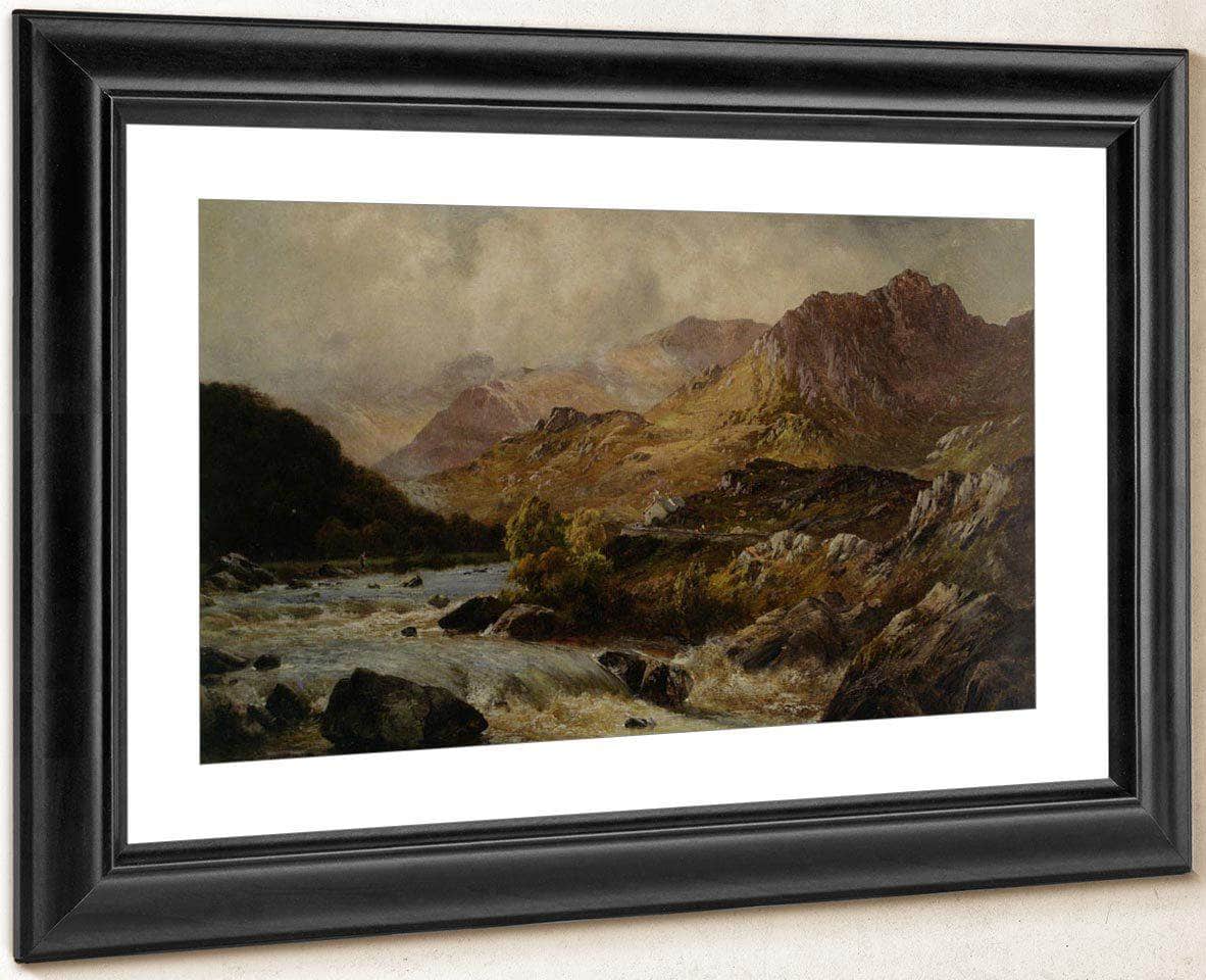 The Llugwy From Ponty Cyfyng Capel Curig By Alfred De Breanski Fine Art Print