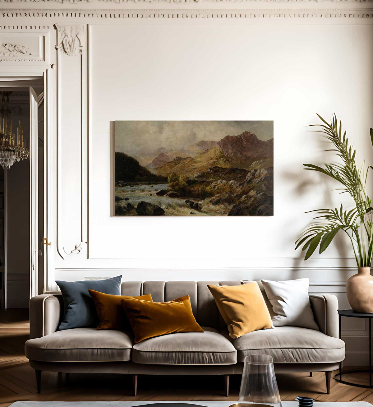 The Llugwy From Ponty Cyfyng Capel Curig By Alfred De Breanski Fine Art Print