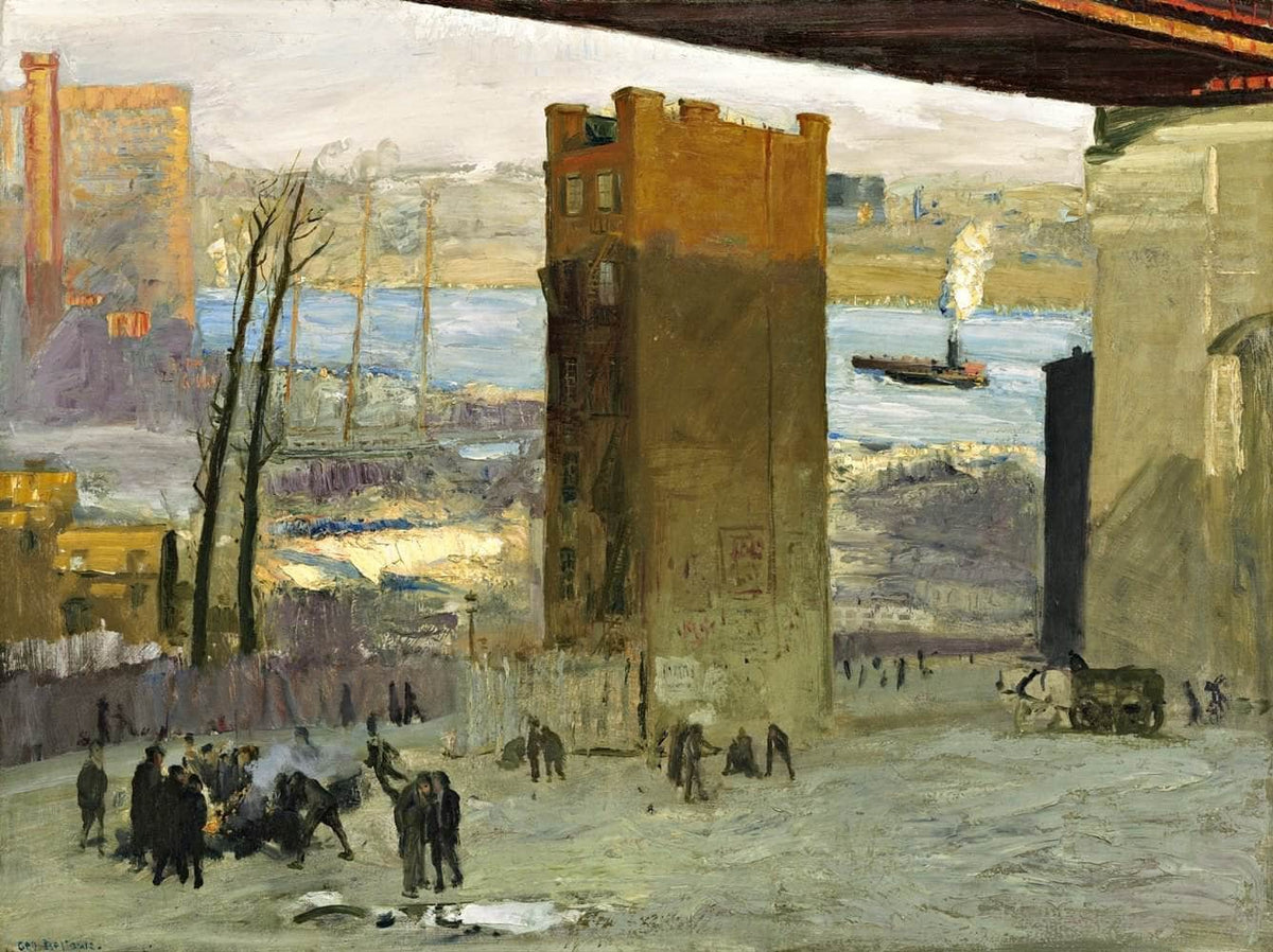 The Lone Tenement Painting George Wesley Bellows Canvas Art Fine Art Print